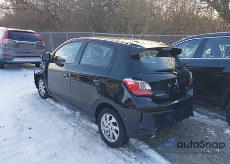 2021 Mitsubishi Mirage Carbonite Edition/Es/Le from USA, damaged, VIN ML32AUHJ0MH009933